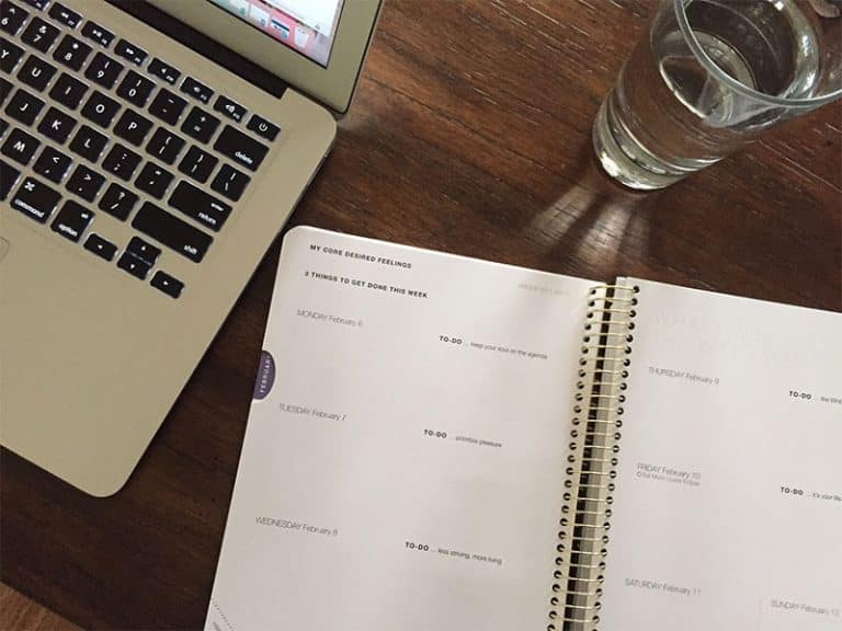 Craft & Communicate | Planner and laptop on table