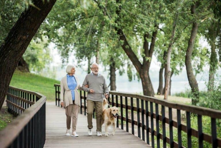 Craft & Communicate | Senior couple walking outdoors