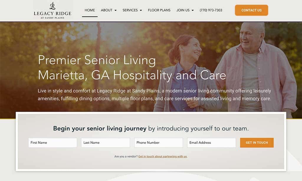 Legacy Ridge at Sandy Plains | Website Hero