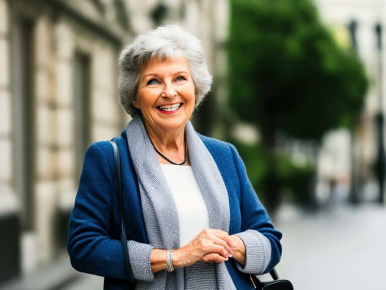 Craft & Communicate | Smiling senior woman, created by a generative AI tool Dawid - stock.adobe.com